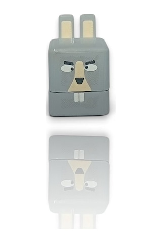Super Bear Adventure, Baaren-şika, Penguen, Tilki, Tavşan, Timsah, Arı Loy3d 9 Cm Gri