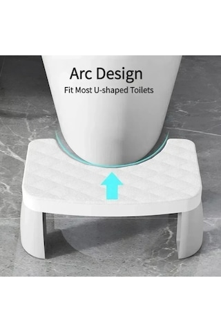 Trendooze Yaşlı U Tuvalet Taburesi Taburesi Şeklinde Pp Kaymaz Kalınlaşmak Çocuk Banyo Ayak Fo Mavi