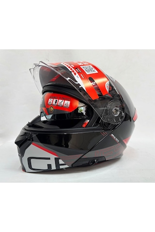 Mt Genesis Sv Atempo B15 Parlak Renk Çene Açılır Kask Iç Güneş Vi