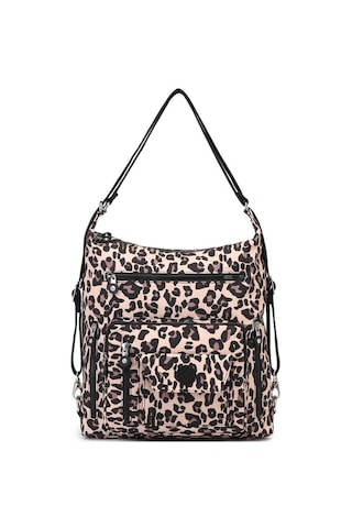 Hem Sırt Hem De Omuz Kadın Çantası Smart Bags 1205 Leopard Kahverengi