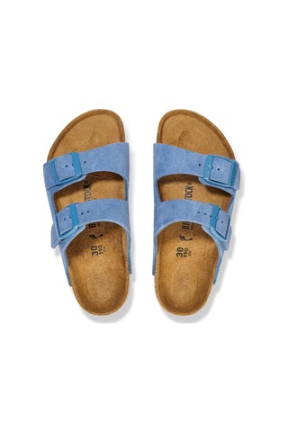Birkenstock Arizona Kids Suede Leather Çocuk Terlik C-bst1026915f0040 Mavi