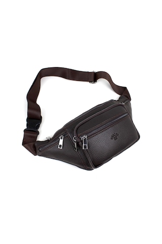 Deri,Se Club Erkek Kahverengi Çok Cepli Omuz Ve Bel Çantası Kahverengi (547268886)