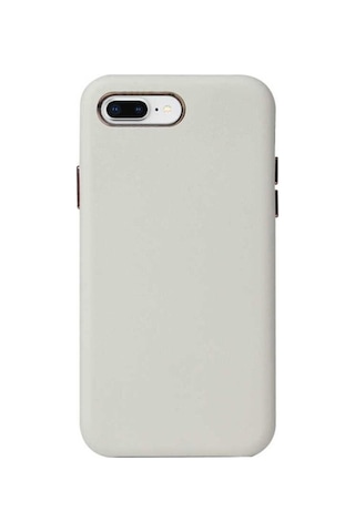 Apple Uyumlu iPhone 8 Plus Kılıf Zore Eyzi Kapak Beyaz