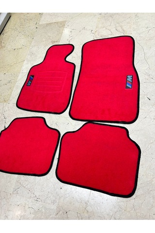 Bmw E30 E36 E46 E90 E92 F30 G20 Kırmızı Halı Paspas Takımı
