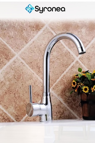 Delta Banyo Lavabo Bataryası Krom Eviye Musluk Kısa Batarya Krom