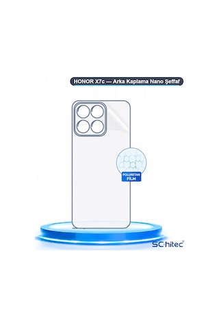Schitec Honor X7c Uyumlu Arka Yüzey Hidrojel Koruyucu Film 10250179