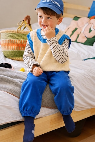 Minigimin Cicileri Erkek Çocuk Beli Lastikli Bol Paça Jogger Pantolon - Mavi