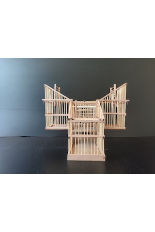 Çotanaklar Kafes Otomatik Kapanca Ahşap 4'lü