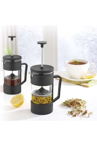 Mulier French Press 400 ml - Filtre Kahve ve Bitki Çayı İçin Siyah