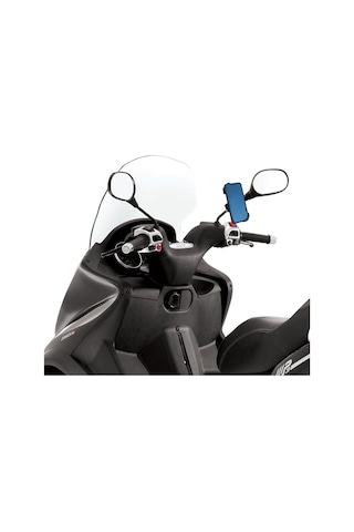 Powertec Piaggio Uyumlu Çapraz Suporte Telefon Tutucu Ayna Bağlantılı