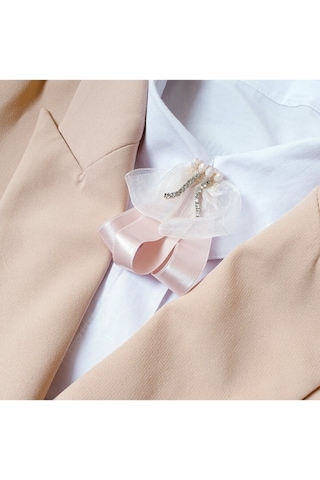 Lux Broş Taşlı Yaka Süsü,yaka Çiçeği,yaka Brosu,yaka Aksesuarı,kurdalesı 328 Beyaz Çok Renkli