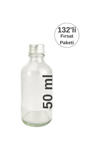 Digithome 132 Li 50 Ml Gümüş Kapaklı Söz Nişan Hediyelik Kolonya Koku Süs Cam Şişesi C1-1-149