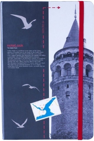 Scrikss Galata Kulesi A6 Çizgili Deft. Çok Renkli