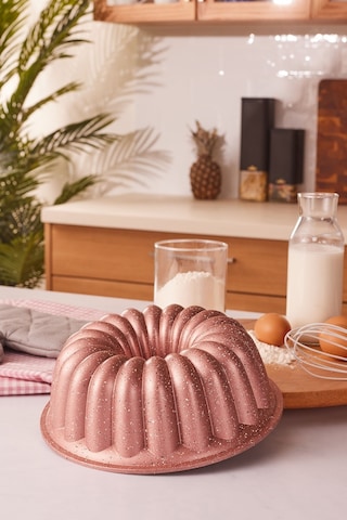 Emsan Arya Döküm Kek Kalıbı 24 CM Golden Pink