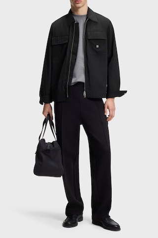 Hugo Logolu Oversize Fit Fermuarlı Gömlek Erkek Gömlek 50564330 001 Siyah SİYAH