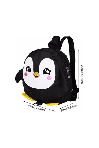 Penguen Çocuk Okul Çantası Karikatür Anaokulu Sırt Çantası Bebek Moda Seyahat Sırt Çantası 8tr8qw Siyah