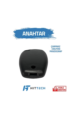 Renault - Master 3 Uyumlu 3 Buton Pandoğraf Anahtar Kabı