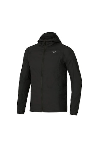 Mizuno Tech Light Hooded Jacket Erkek Yağmurluk Siyah Çok Renkli