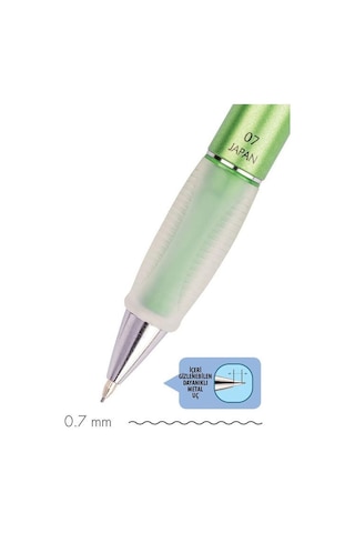Serve Deep Mekanik Uçlu Kalem 0.7 Mm Metalik Fıstık Yeşil