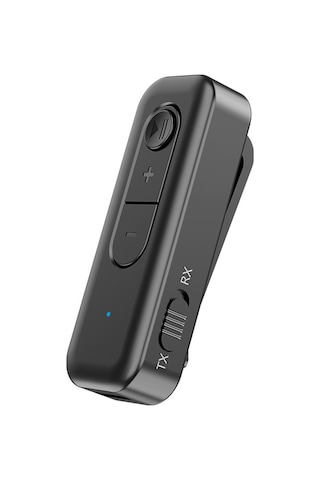 Yifomall Bt5.3 Araç Bluetooth Alıcı-verici 2合1, Aux Ses Kod Çözücü, Usb, Gürültü Azaltma Konuşma-navigasyon, Siyah Dahili Litiyum Pil