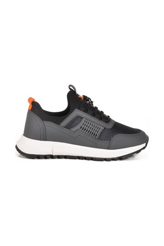 Nans 6006 G Füme Fileli Kilit Bağcıklı Unisex Spor Ayakkabı Füme