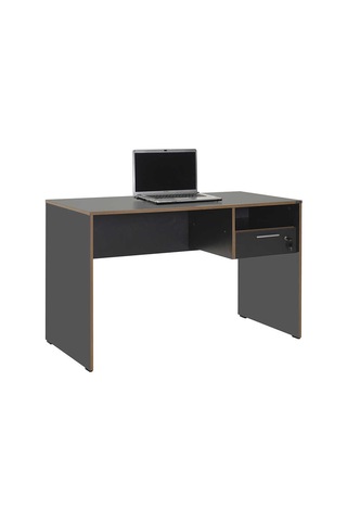 Concept Kilitli Çekmeceli Çalışma Masası-antrasit-kontra 120x75x60 Cm Gxyxd
