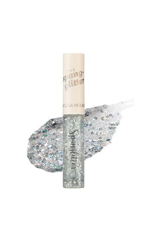 Holika Holika Jel Glitter Yoğun Işıltılı Göz Farı Kore Makyaj Trendi Holika Holika Eye Spanglitter Gümüş