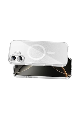 Onegif - 573 - Apple İphone 17 Sora Simli Magsafe Kapak - Glblseme - - Beyaz