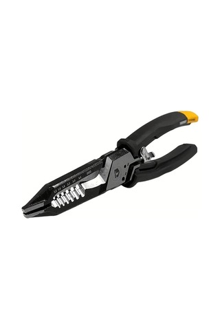 Xuweiwei Toughbuılt Pense 20 Cm Cok Fonksiyonlu Elektrik Montaj Soyma Pensesi Siyah Sari Kaymaz Sapli Tb 360 M200