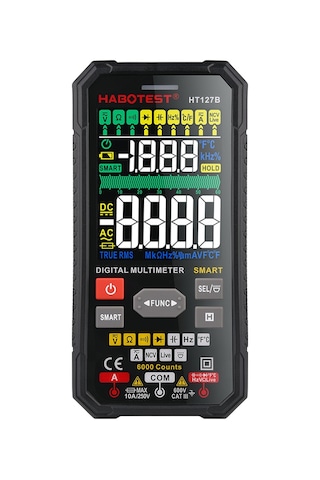 Habotest Ht127b 3.1" Lcd Akıllı Ekran Dijital Multimetre