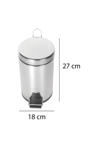 Palex Krom Pedallı Çöp Kovası 5 Litre