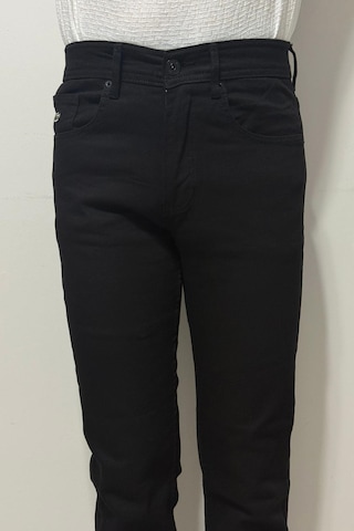 Hacker Denim Dmctekstil Erkek Siyah 1024 Yüksek Bel Rahat Kesim Boru Paça Jean Pantolon