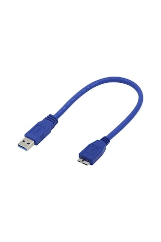 30cm - Usb 3.0 Hdd Harddisk Kablosu - Usb 3.0 A Erkek To Micro B Erkek Kablo