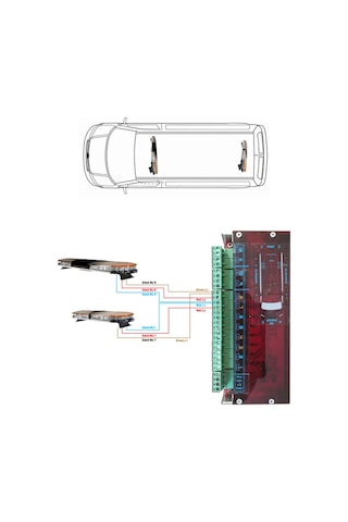 İtfaiye Tepe Lambası Sharp P-126-394 - 123 cm