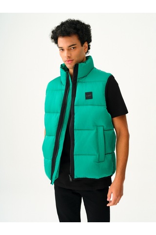 Regular Fit Erkek Yelek Yeşil