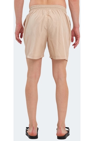 Slazenger RATING KTN Erkek Cepli Deniz Şortu Bej Mayo
