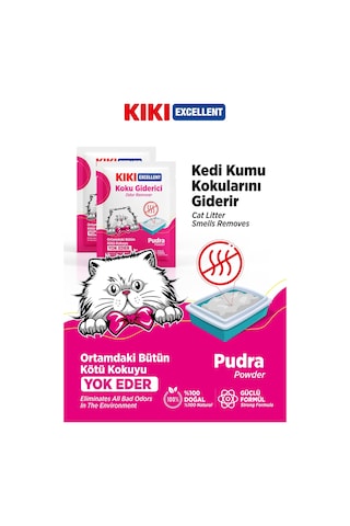 Kıkı Excellent Kedi Koku Giderici Pudra Kokulu 25 G
