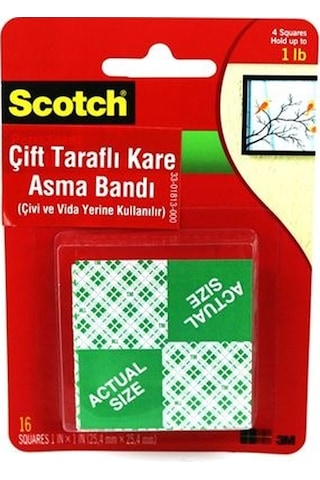 3M 111 Scotch Çift Taraflı Köpük Bant Kare
