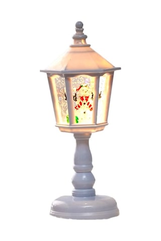 Dofolink Noel Santa Claus Figürlü Led Işıklı Fener - Ev Dekorasyonu, Bayram Aydınlatması Pil Dahil Değil Beyaz