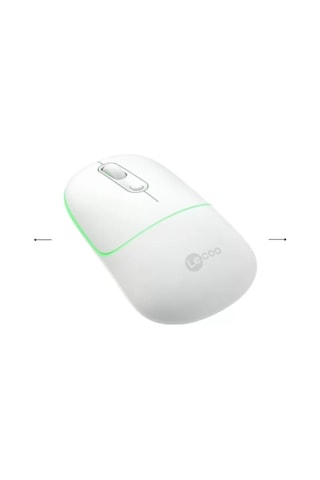 Lecoo Ws210 Beyaz Bluetooth & 2.4g Wifi Wireless Charging Mouse