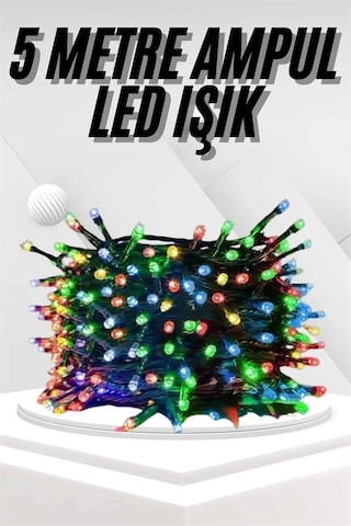 Zenvia Ledli Fişli Led Dekor Lambası 5m Rgb Yılbaşı Ağacı Işığı Znv2026 Diğer