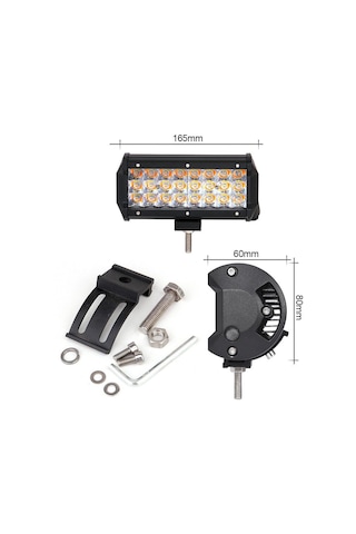 Tepe Led Bar Off Road 12-24v Üç Modlu Beyaz Sarı / Çakar Lass281