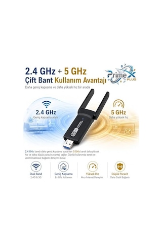Px-ac1200 Usb 3.0 Wifi Adaptör, Realtek Rtl8812bu, Ac1200/ac1300 Dual Band 2.4g-5g, 802.11ac Kablosu