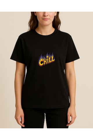Hugo Boss Chill Baskılı T-shirt Siyah