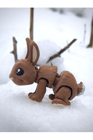 Yaban Tavşanı Figür Oyuncak 3d Hareketli Organik Vip Model - Orta