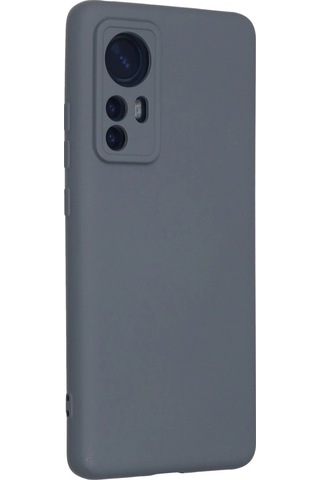 Xiaomi Mi 12 Kılıf Nano İçi Kadife Silikon - Gri Düz Renkli