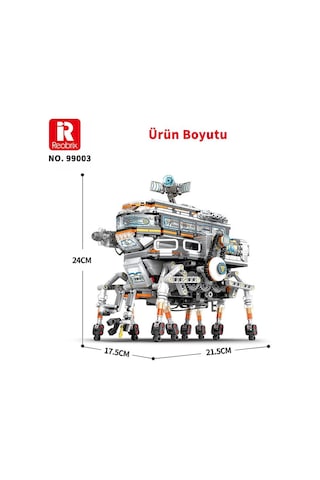 Reobrix Technic 99003 Bilim İstasyonu Star Revenge:science Station Kumandalı&motorlu Yapı Blok Seti Building Blocks - 1378 Parça