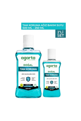 Agarta 2 Li Avantajlı Tam Koruma Ağız Bakım Seti 500 Ml Ve 250 Ml