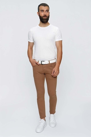 098 Kakao Jean Pantolon Kahverengi