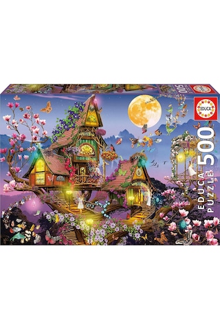 Educa 500 Parçalık Peri Evi Fantastik Puzzle - 19554 - Fairy House